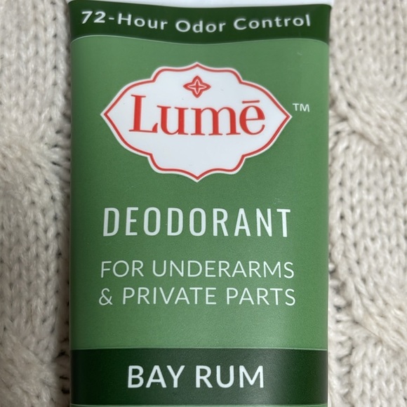 NWT Lume Bay Rum Deodorant 3oz Discontinued underarms/private parts/whole body - Picture 1 of 5